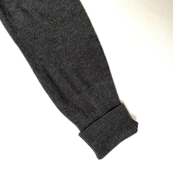 Debbie Morgan Charcoal Gray Cowl Neck Tunic Sweater Long Sleeves Ruched Size L - Picture 5 of 14